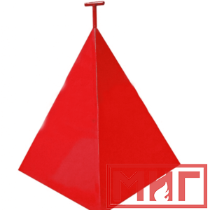 Фото 14 - Пожарная пирамида для пожарного гидранта 500x500x800 (Трехгранная).